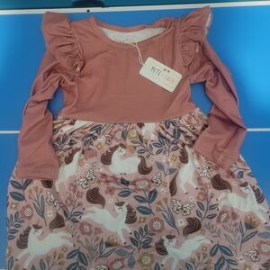 Pink Unicorn Dress for Kids